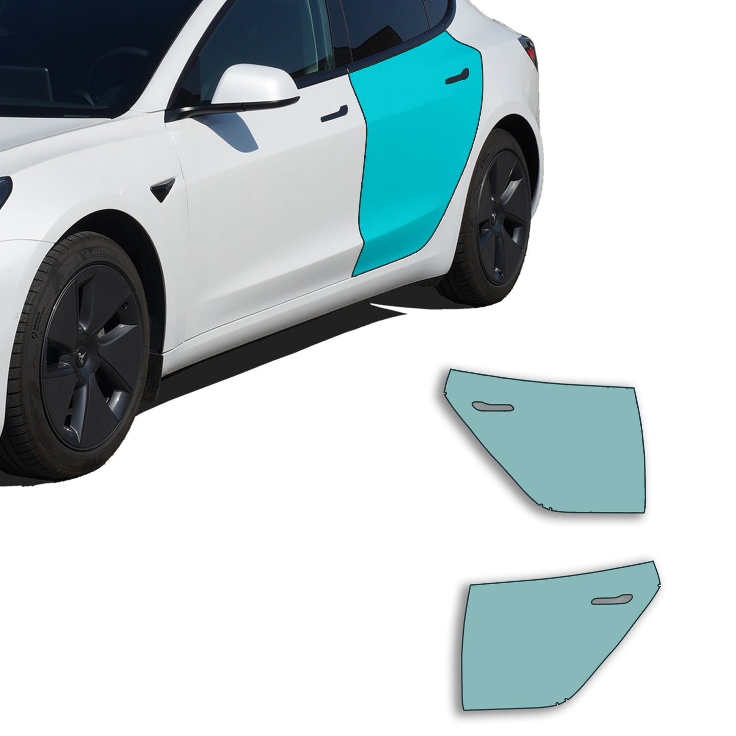 Model 3 film de protection peinture PPF pour portes