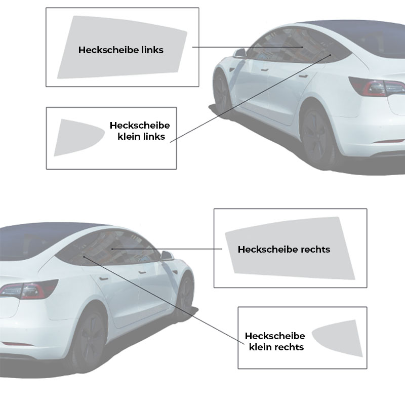 Vitres teintées et protection thermique sur tesla model 3