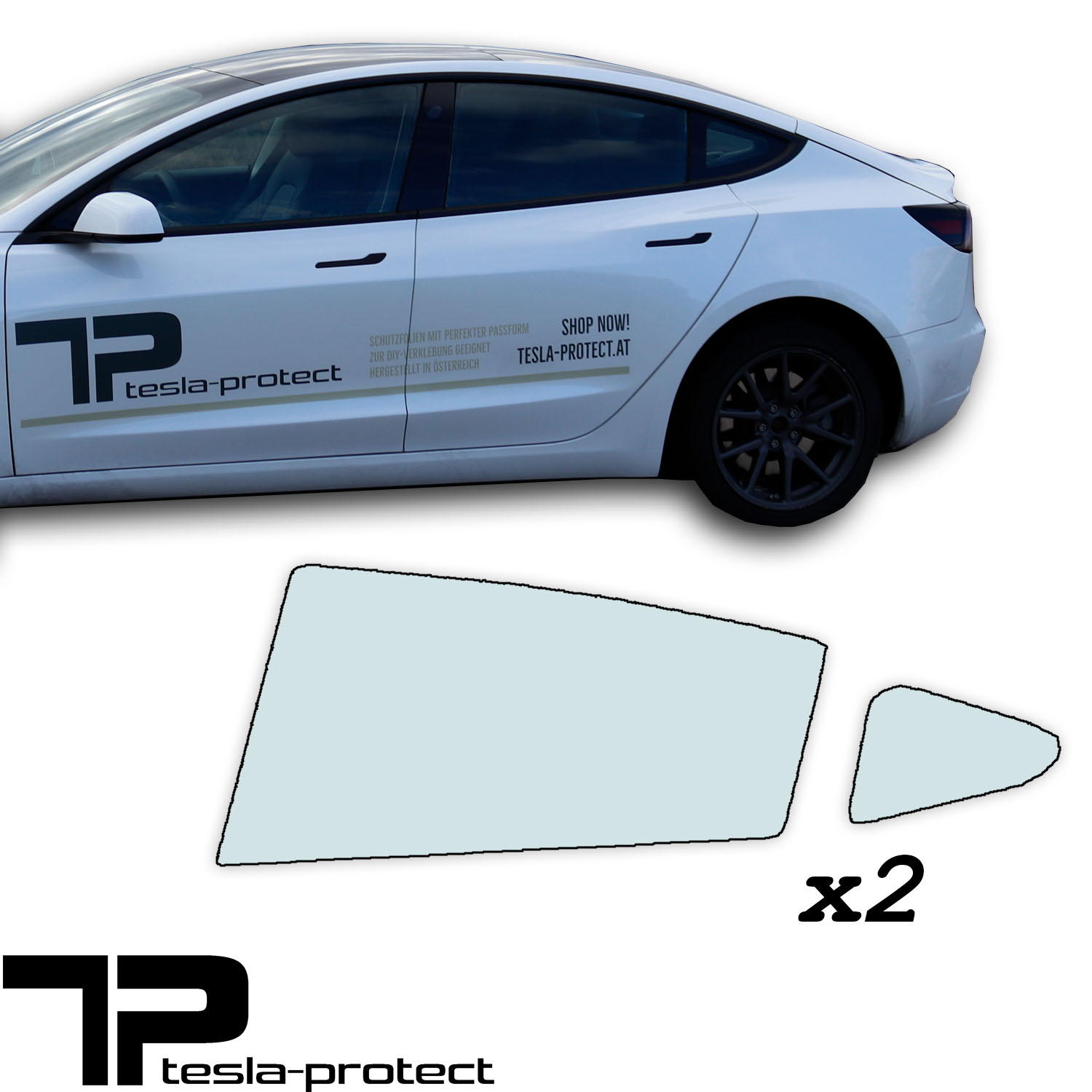 Model 3 Highland Film teinté pour vitres de voiture - Tesla-Protect